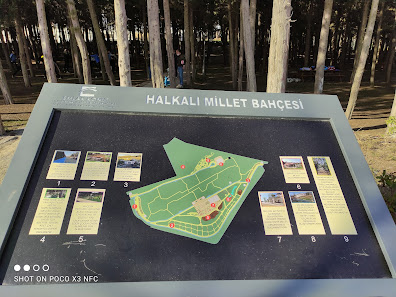 Halkalı Millet Bahçesi Tesis Haritaları görseli