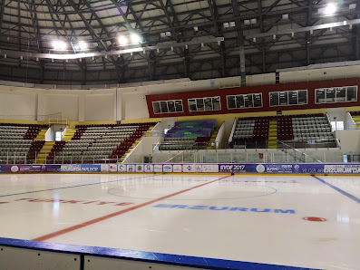 Kazım Karabekir Stadyumu Buz Hokeyi Salonu - EYOF 2017 - ice hockey hall görseli
