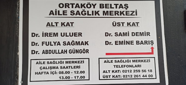 T.C. Sağlık Bakanlığı ORTAKÖY BELTAŞ AİLE SAĞLIĞI MERKEZİ