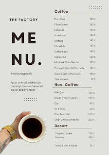 The Factory Coffee Menü görseli