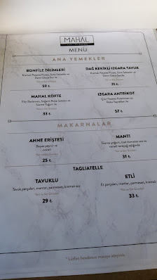 Mahal Balıkesir Menü görseli