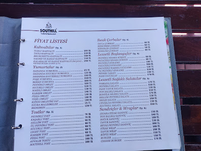 Southill Cafe & Restaurant Bartın Menü görseli