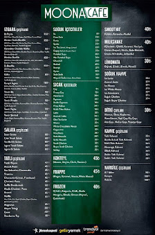 Moona Cafe Menü görseli