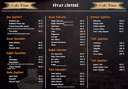 Cafe Time Menü görseli