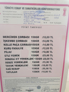 Kısmet Lokantası Menü görseli