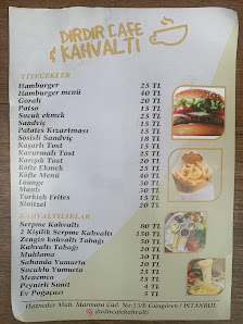 Dırdır Cafe Menü görseli
