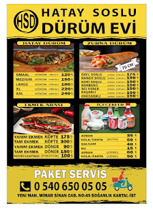 Hatay Soslu Dürüm Evi Menü görseli