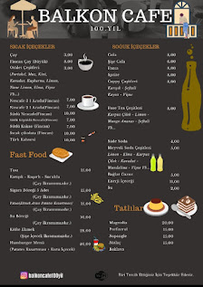 Balkon Cafe & Oyun Cafe Menü görseli