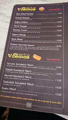 Voswos Cafe Menü görseli