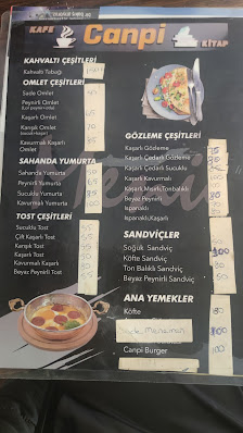 CANPİ KAFE KİTAP Menü görseli