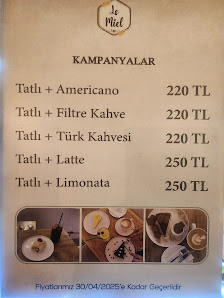 Le Miel Coffee Shop Menü görseli