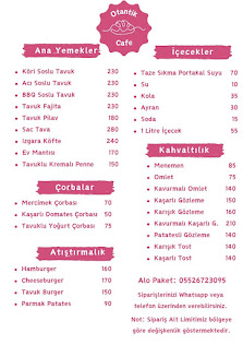 Otantik Cafe&Restaurant Menü görseli