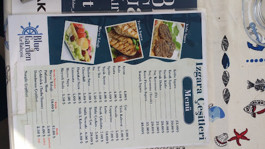 Blue Garden Kır Bahçesi & Cafe & Restoran & Organizasyon Menü görseli
