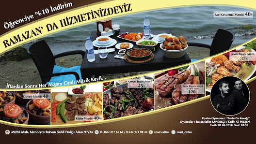 Coast Coffee Rize Menü görseli
