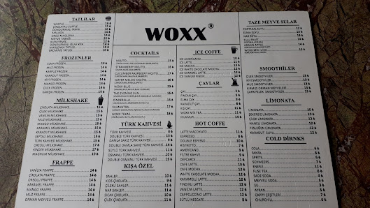 Woxx cafe bistro Menü görseli