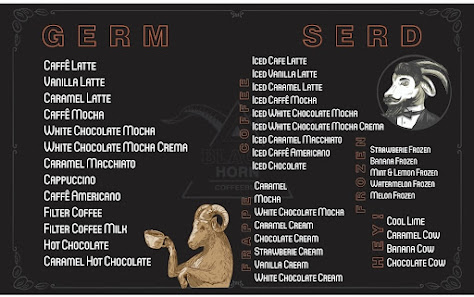 Black Horn Coffee Bus Menü görseli