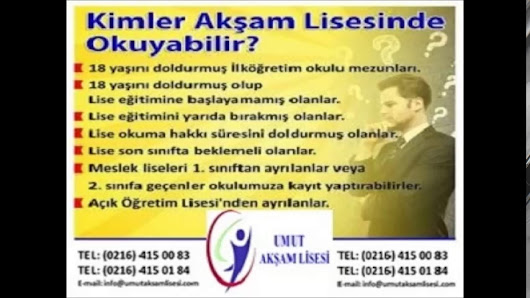Ümraniye Özel Umut Akşam Lisesi Sahibinin seçtikleri görseli