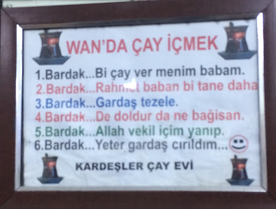 Van Kardeşler Çay evi Menü görseli