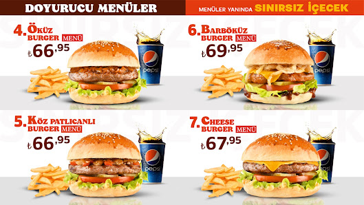ÖKÜZ BURGER ŞIRNAK Menü görseli