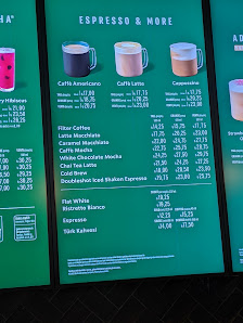 Starbucks Coffee Menü görseli