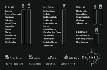 Helios Coffeeshop Heybeliada Menü görseli