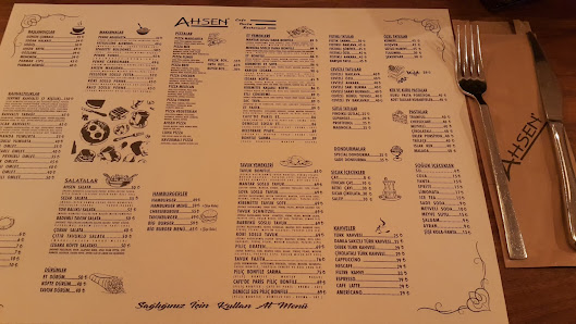 Ahsen Pastanesi Menü görseli