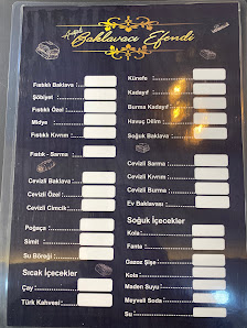 BAKLAVACI EFENDİ Menü görseli