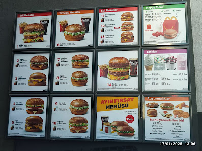 Çetin Emeç McDonald's Menü görseli